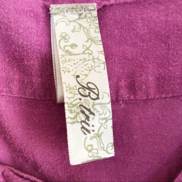 B. Tru Purple Zig Zag Bottom Top M - Picture 6 of 7